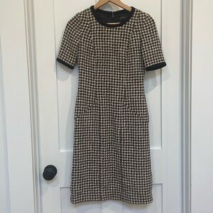 Brooks Brothers size 0 brown and black woven dress - vintage!